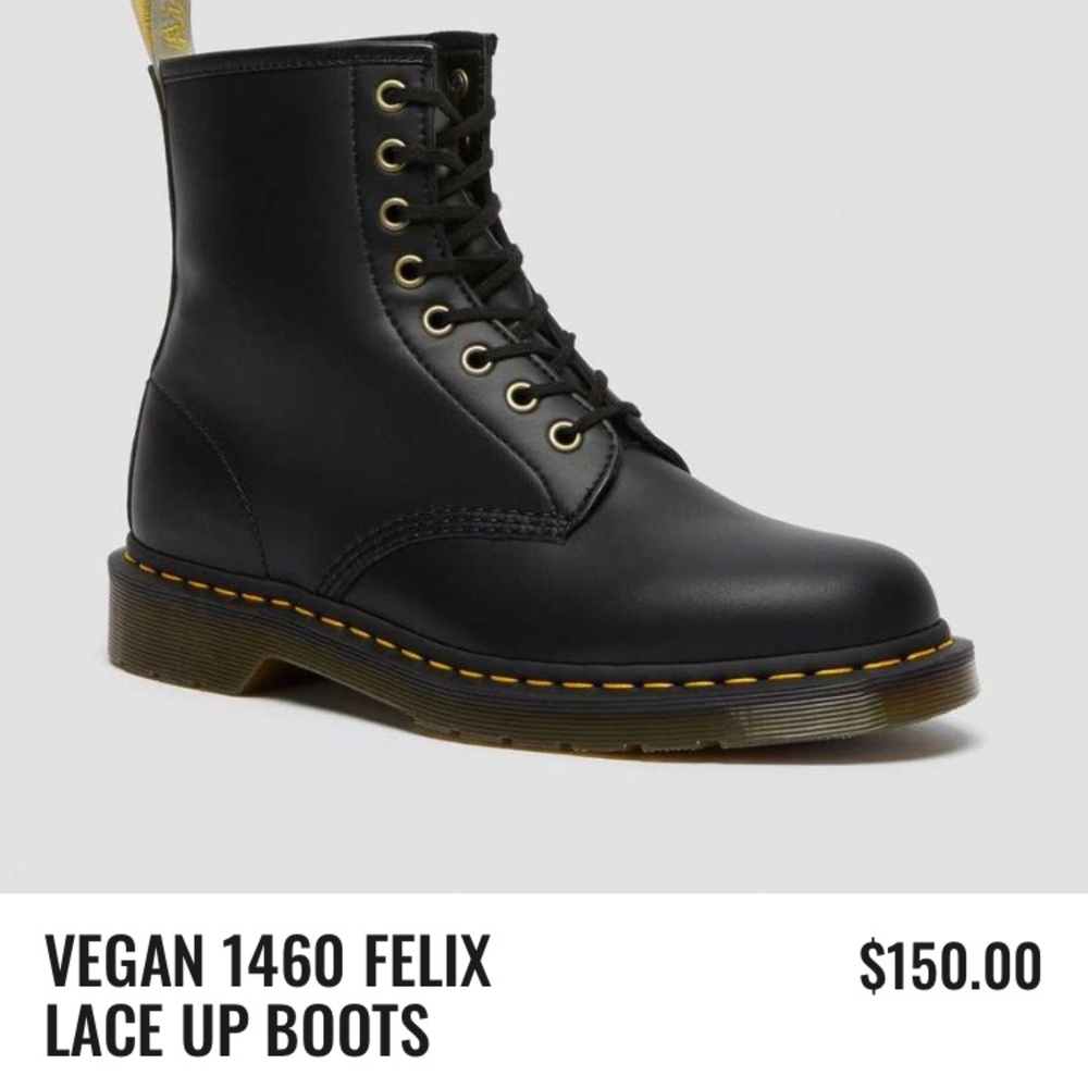 Vegan leather doc martens